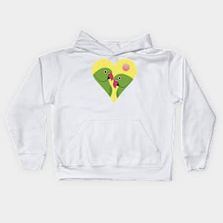 Parakeet Lovers Plain Edition Kids Hoodie